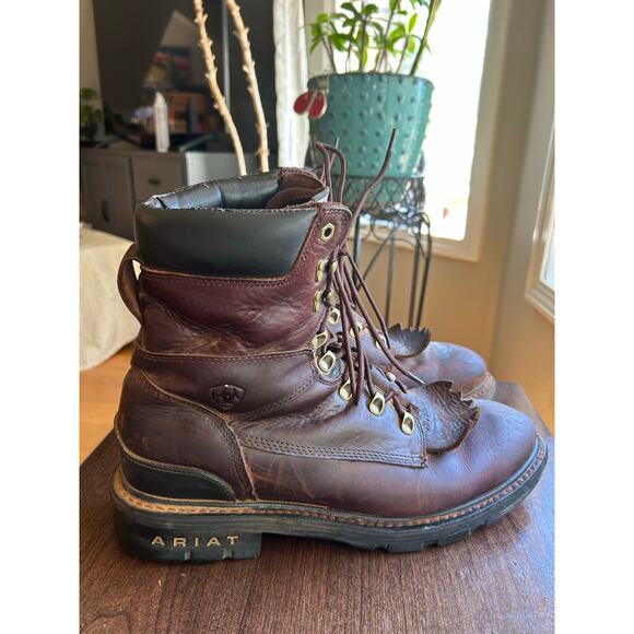 Ariat Hermosa XR work boots premium redwood leather men’s size 13 D main image 7